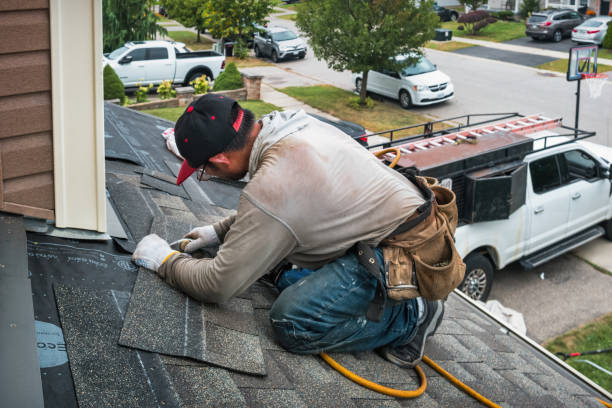 Professional Roof Replacement technician working in Thurman, IA
